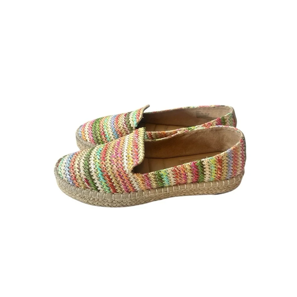 Joie Cara Raffia Espadrilles Women's 8.5 M Slip On Shoe‎ Comfort Flat Loafer